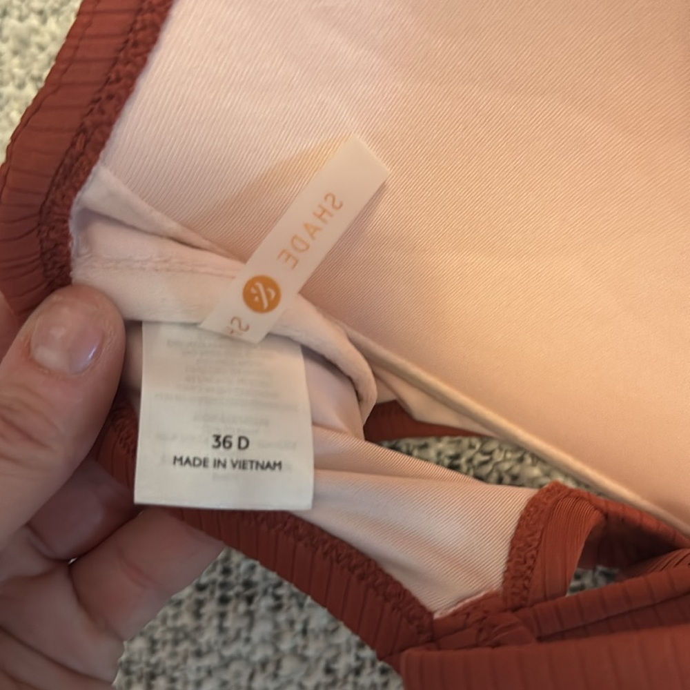 Brand new Rust Button-Front Bikini Top Shade & Shore - Picture 3 of 3